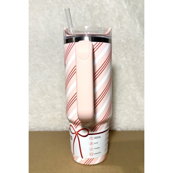 Stanley 30 oz Stainless Steel H2.0 FlowState Quencher Tumbler Strawberry Twist - Picture 3 of 7